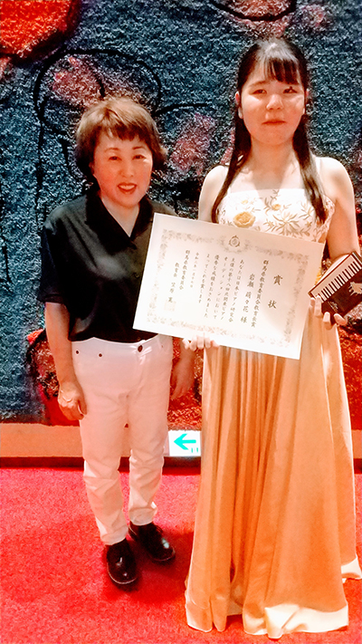 第18回北関東ピアノオーディション　群馬県教育委員会教育長賞 岩瀬萌々花さん