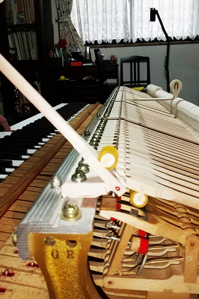 グランドピアノ ハンマー取り替え03