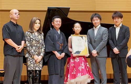 群馬県国際ピアノコンクール　恒吉花さん(小6)　第2位