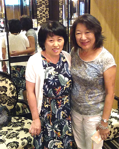 Junnko  Brejinikofさん(右)と長廻先生(左)